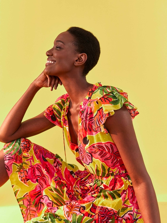 FARM Rio Dresses & Skirts - FARM Rio Fruit Dream Ruffle Mini Dress
